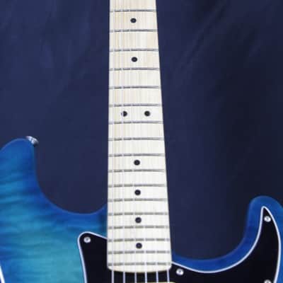 Fender  American Showcase QMT Stratocaster FSR 2020 Aqua Marine Metallic w/ HSC image 11