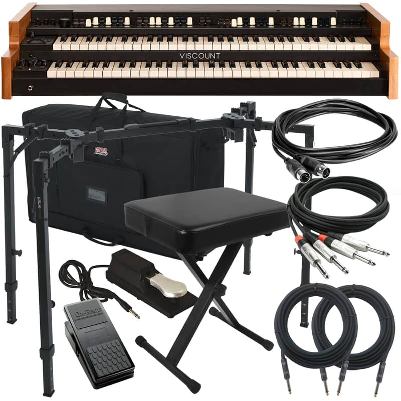 Viscount Legend 261 Dual-Manual Organ STAGE ESSENTIALS BUNDLE image 1