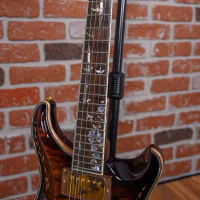 PRS Private Stock #1320 10th Anniversary Quilted Maple Top Amber Tiger Eye Burst with Brazilian Rosewood 2006 w/OHSC image 11