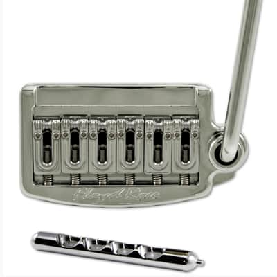 Floyd Rose RT400N Rail Tail Tremolo Fender Stratocaster 6 hole bridge UPGRADE Narrow Spacing Nickel image 1