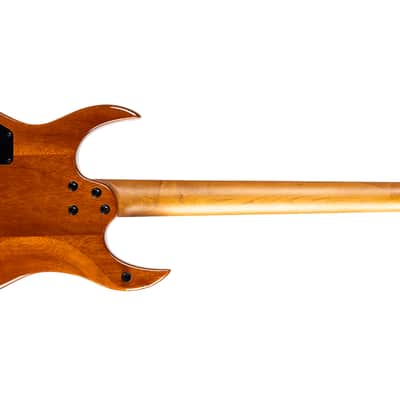Spira S-500 QGY E Double Cutaway Mahogany Quilted Maple Top Canadian Roasted Maple Neck 6-String Electric Guitar image 6
