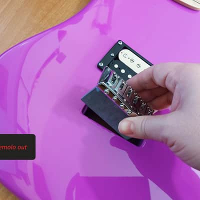 TremAlone For Kramer Baretta Special Tremolo Template *(74mm) image 4