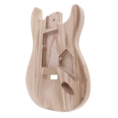Solid Poplar Wood Strat Style Guitar Unfinished Body image 5