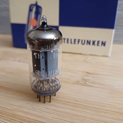 Perfect NOS early TELEFUNKEN ecc83 12ax7 long SMOOTH plate, 1 hole on plate,super strong perfectly balanced preamp tube. image 2