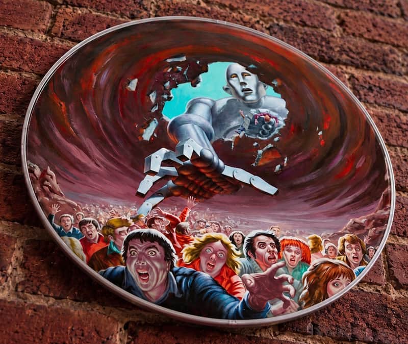 Queen, News of the World, Gatefold Art, 22" Bass Drumhead, Reso, Wall Hanging image 1
