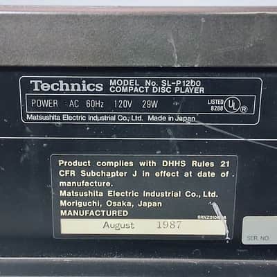 Technics SL-1200 Professional Stereo CD Player with pitch control - 1987 image 14