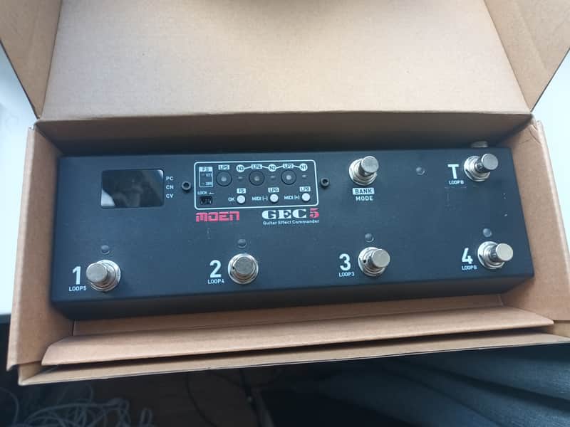 MOEN GEC-5 Guitar Pedal FX Switcher - 5 Loop Foot Controller with MIDI image 1
