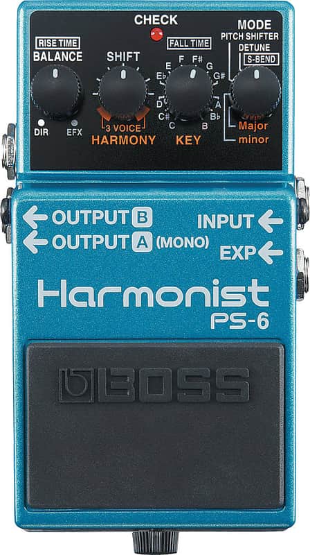Boss PS-6 Harmonist 3-voice Guitar Harmony Effects Pedal image 1