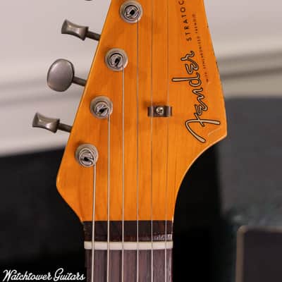 2023 Fender Limited Custom Shop Troposhere Stratocaster Aged White Blonde Relic image 4