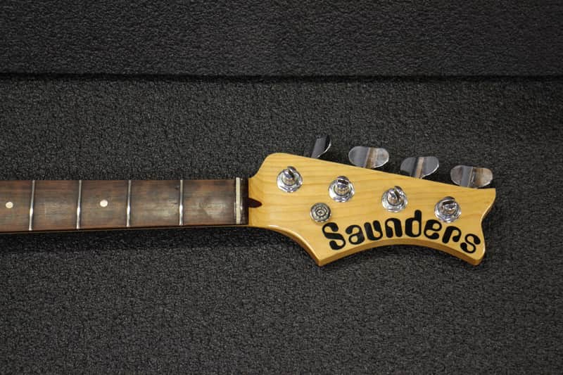 John Saunders 1980s Bass neck Cougar Maverick Plek'd (Worked at Tobias Basses) image 1