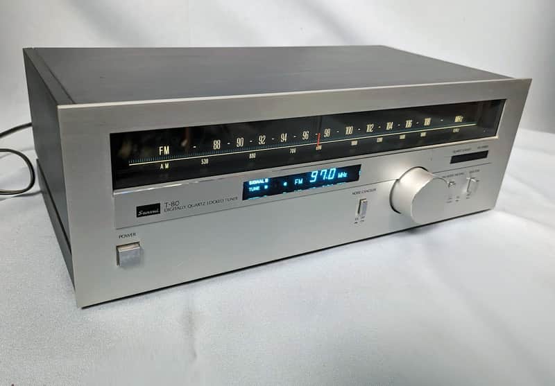 Tuner stéréo Sansui T-7 vintage : récepteur AM/FM, chaîne hi-fi japonaise