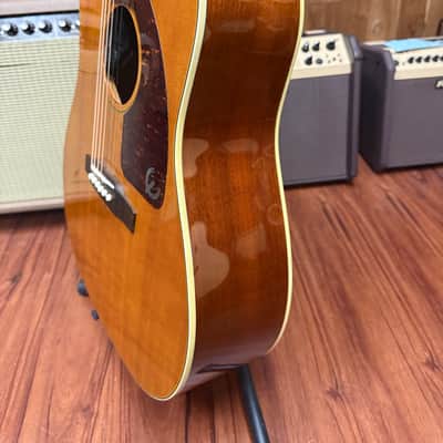 Epiphone FT-79 AN Inspired by Texan Reissue Acoustic Electric Guitar -2009 - Antique Natural w/hard case image 7