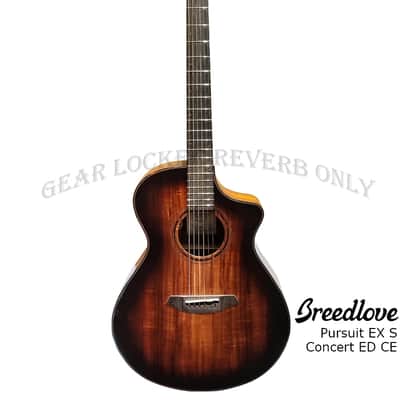 Breedlove Pursuit Exotic S Concert Edgeburst CE Solid Koa guitar image 4
