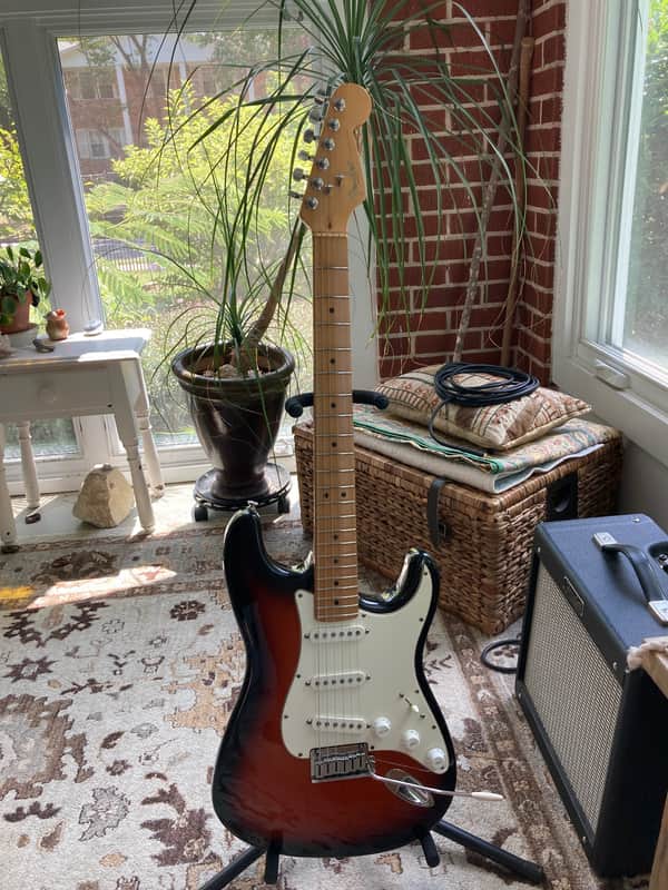 1995 American Standard Strat with Hard Shell Case image 1