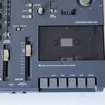 Serviced TASCAM Portastudio 414 4-Track Cassette Recorder 1990s - With New Power Supply and vintage tape image 12