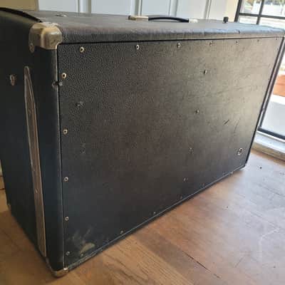 Vintage Fender Bandmaster Piggyback 2x12 Speaker Cabinet 32" w/ Original Fender Speakers & Tilt-Back Legs image 12