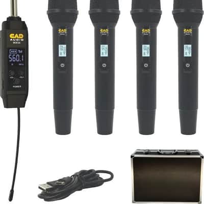 CAD WX54 4 Channel Wireless Handheld Microphone System