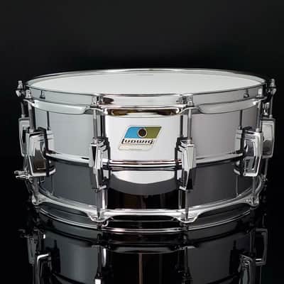 Ludwig 6.5x14 Chrome Over Brass Supra-Phonic Snare / LB402B - B Stock image 1