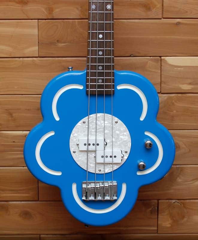 Daisy Rock 4 String Bass Flower - Blue - Mint | Reverb