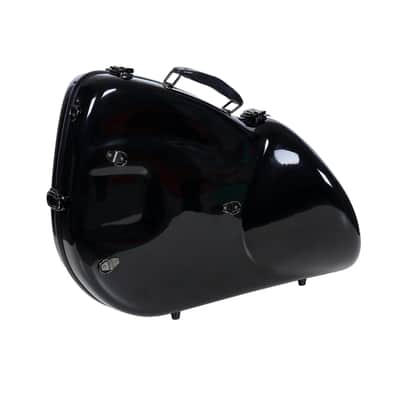 Crossrock French Horn Case - Fiberglass Hardshell Bell Undetachable Hard Case with Backpack Straps image 3