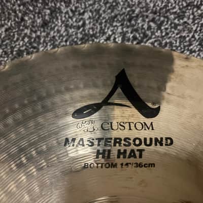 Zildjian 14" A Custom Mastersound Hi-Hat Cymbals (Pair) - Brilliant image 3