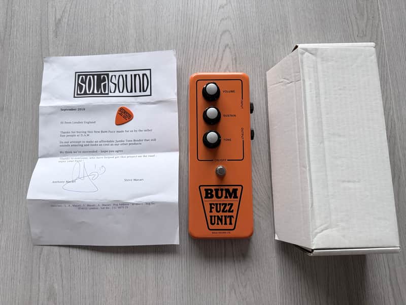 Sola Sound Bum Fuzz Unit - Orange image 1