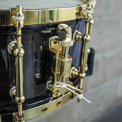 Pearl 5.5" x 14" 50th Anniversary Solid Maple 24K Gold Plated Snare Drum image 12