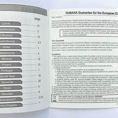 Yamaha Electric Bass Original Owner's Manual + Guarantee Booklet - Vintage Case Candy image 7
