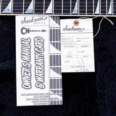 2002 Jackson USA Dave Mustaine Y2KV Black Ghost Flames w/ Hangtags & Case image 17