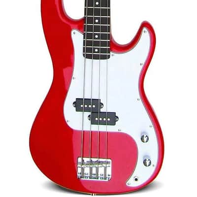 Atkins APB1 Bass Guitar (P-Bass Design) 2022 Red image 1