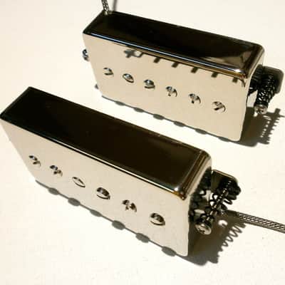 Humbucker Sized P90 Pickups SET Hand Wound PAF Size Single Coil Q Bridge Neck by Q pickups image 6