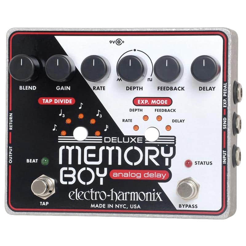 Electro-Harmonix Deluxe Memory Boy Tap Tempo Analog Delay Pedal image 1