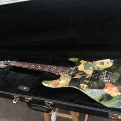 Schecter USA original Masterworks #5, NOS 1998 Toulouse-Lautrec Custom Graphic image 4