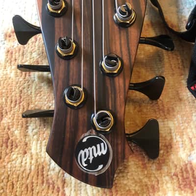 MTD 635-24 6 string bass guitar Amazing Condition Tobias Ebony Maple image 4