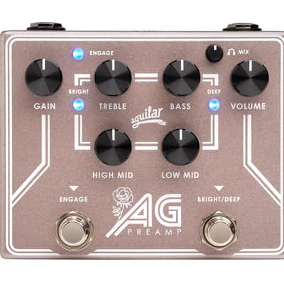 Aguilar AG Preamp Analog AG Preamp/DI Pedal, BCAM Breast Cancer Awareness Month Edition image 1