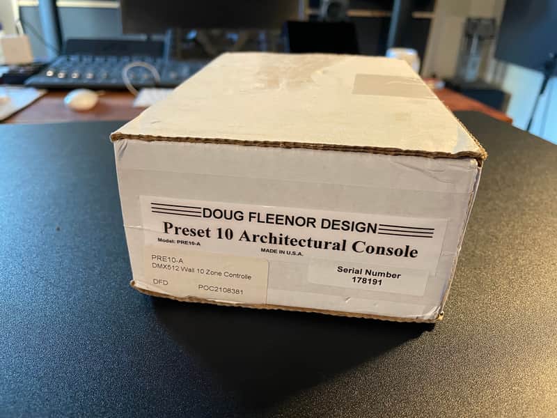 Doug Fleenor Design Preset 10 Architectural Console PRE10-A 512ch 10 Zone Wall Controller 2020 Black image 1