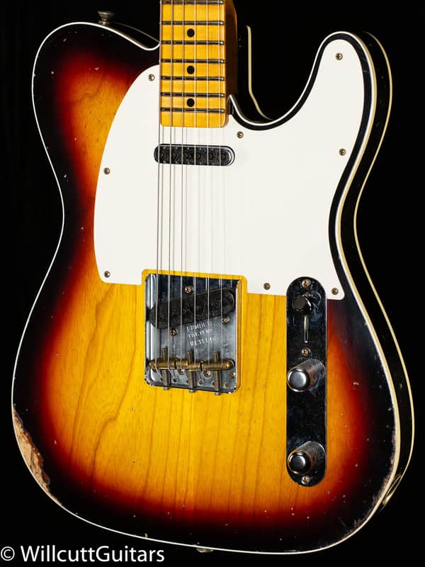 Fender Custom Shop LTD Tomatillo Telecaster Custom Relic Bleached 3-Tone Sunburst (146) image 1