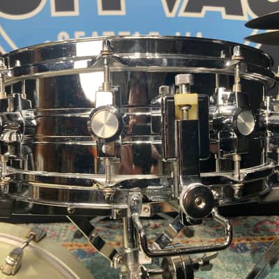 CB-700 - 5x14" Snare Drum 10-Lug Parallel Throw Off Chrome 1980's image 6
