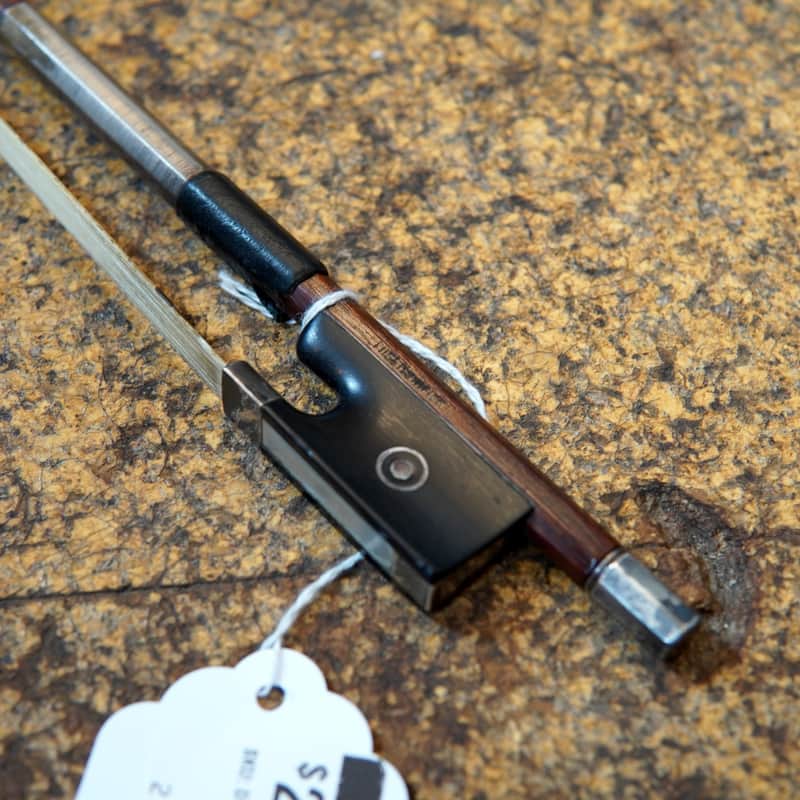 Ernst Heinrich Roth (Pre-WWII Germany) Brazilwood Violin Bow 1930s w/Mother of Pearl Inlay image 1