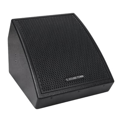 CARME-U10MB | CARME Series 10" Coaxial Passive 2-way Professional PA DJ Stage Monitor Speaker, Black with U Mounting Bracket, for Surface-Mount, Installation, Live Sound, Bar, Church image 3