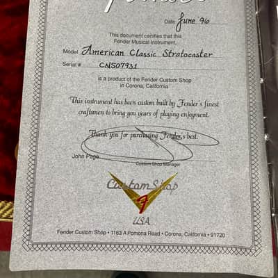 Fender Custom Shop American Classic Stratocaster 1996 - 3-Color Sunburst Birdseye Maple Neck image 21