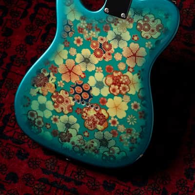2012 Fender TL69-SPL JBL, 30th Anniversary, '69 Telecaster, Japanese Blue Floral Paisley image 9
