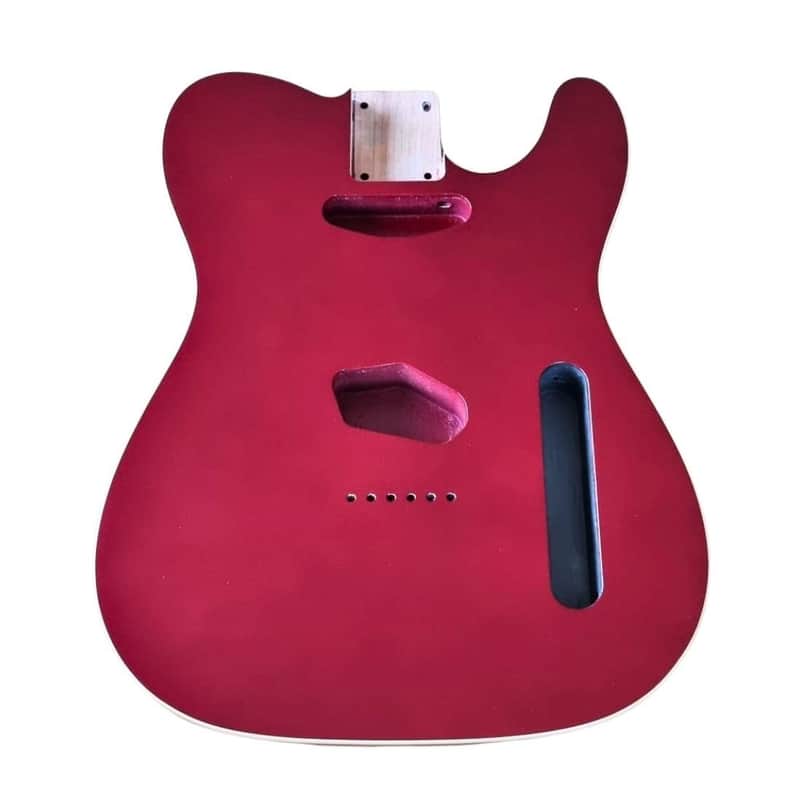 Telecaster body Metallic Red and double binding, Alder image 1
