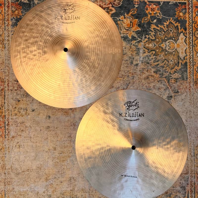 Zildjian K CONSTANTINOPLE 14” Hihats THINNER AT ONLY 874 1129 g INCREDIBLE! Dark Responsive! Don’t PAY $800! image 1