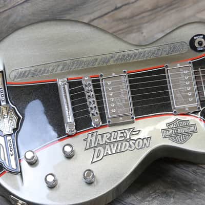 One Of A Kind! Gibson Les Paul Custom Harley Davidson in Silver image 2