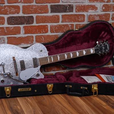 Gretsch G6129T-89 Vintage Select '89 Sparkle Jet with Bigsby Silver Sparkle 2021 w/OHSC image 2