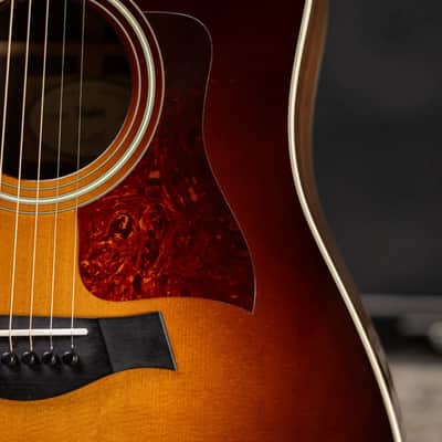 Taylor Custom Shop Dreadnought Acoustic Guitar - Vintage Sunburst with Hardshell Case - Used image 10