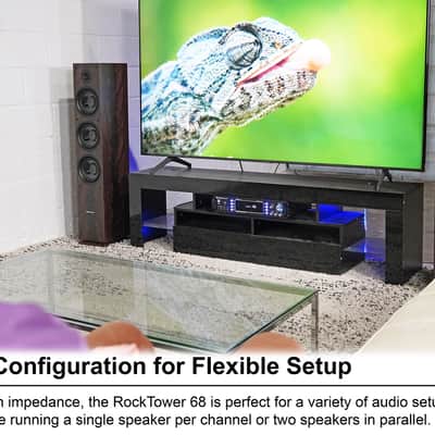 Rockville 1000 Watt Bluetooth Stereo Home Receiver+(2) Dark Wood Tower Speakers image 5
