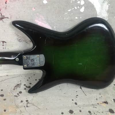 Vintage Teisco K-3L Sharkfin Circa 1960's Dark Greenburst Needs TLC & Repair K3-L image 11