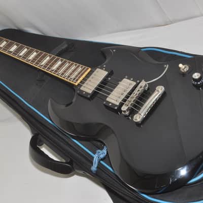 Burny RSG-55 '63 Black SG Electric Guitar | Reverb